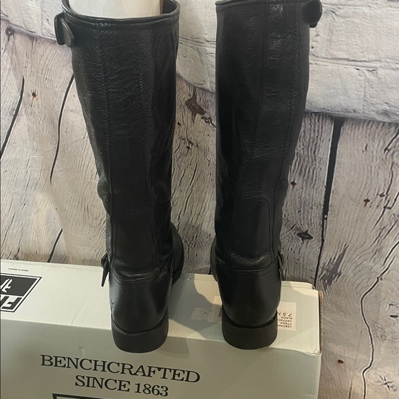 Frye Black Leather Boots Size 7.5 Excellent Condition - Picture 11 of 15